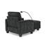 Fauteuil en chenille de 37 po de largeur avec dossier réglable et port USB-813071272