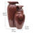 3-Tier Outdoor Cascading Jars Water Fountain with Textured Flow and Built-In Pump