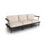 230cm Wide Metal Patio Sofa with Cushions-2124266313