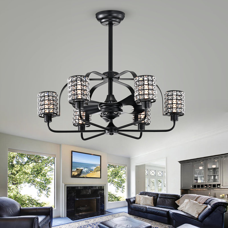 Villalpando 35'' Ceiling Fan with Light Kit