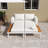 Modern Outdoor Daybed Patio Metal Daybed-925250585-925250586