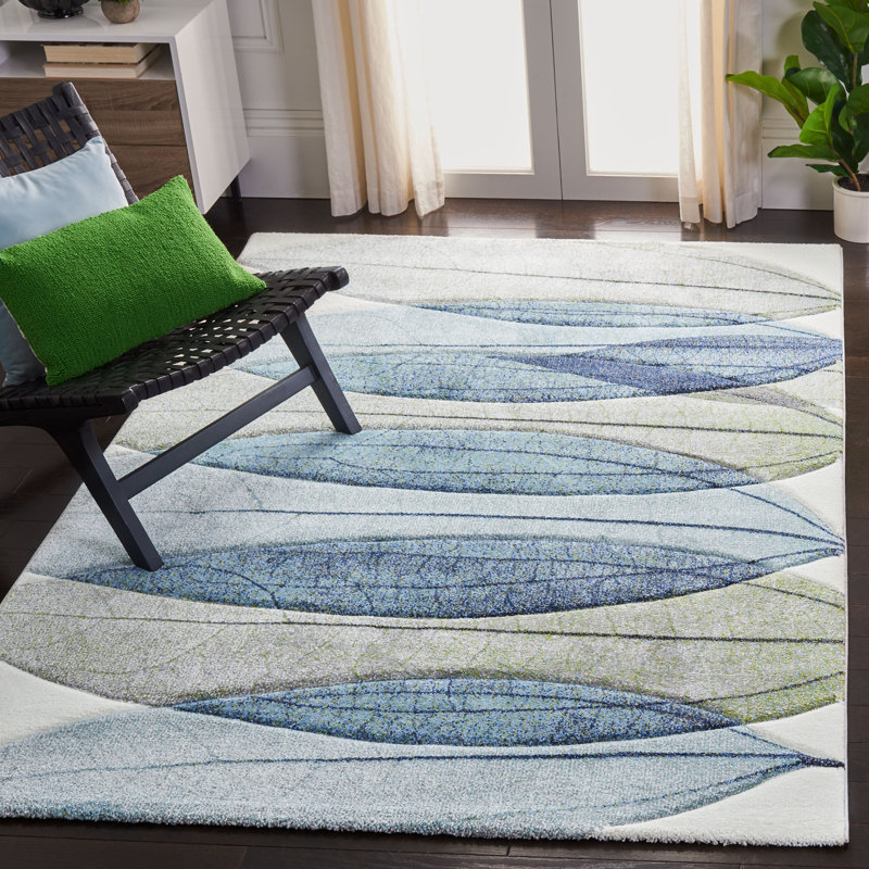Floral Area Rug, Rectangle 160 x 229 cm