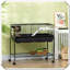 Two-Storey Small Animal Cage with Removable Stand Shelf Wheels