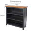 Aulay Tall Bookcase, Midnight Blue, Adjustable Shelves-1442877224