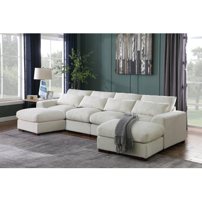 Canapé modulaire avec 2 repose-pieds Tatman