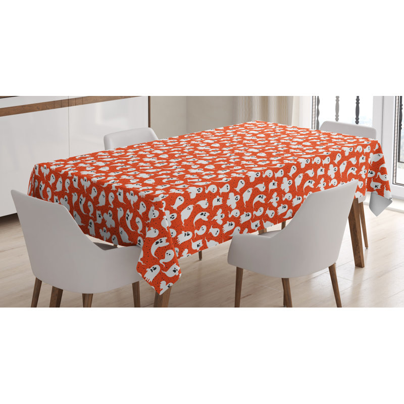Geometric Halloween Tablecloth, 84" x 60"