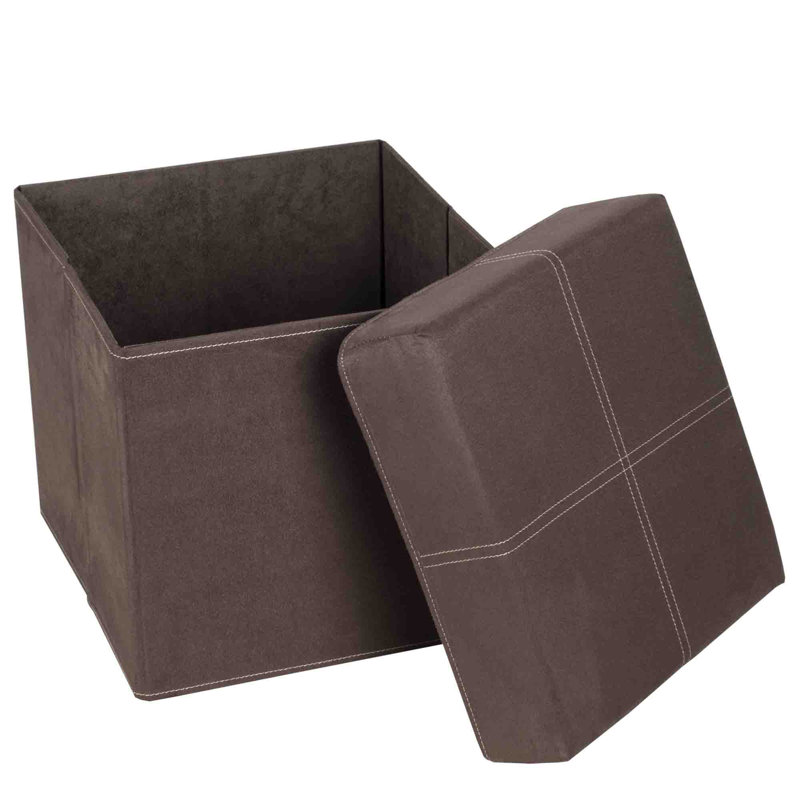 Montana 100% Polyester Accent Stool, Brown