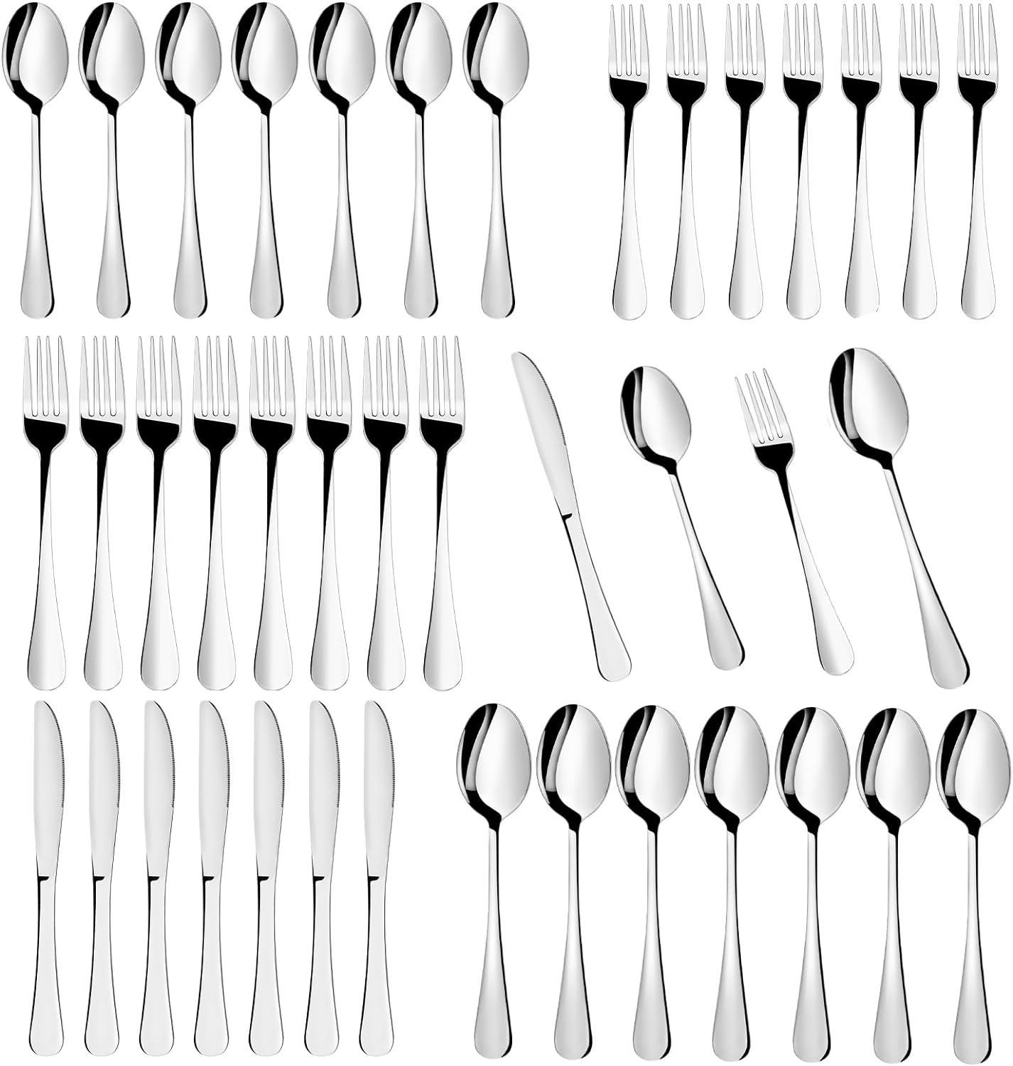 Latitude Run® Manarel Stainless Steel Flatware Set Service for 7