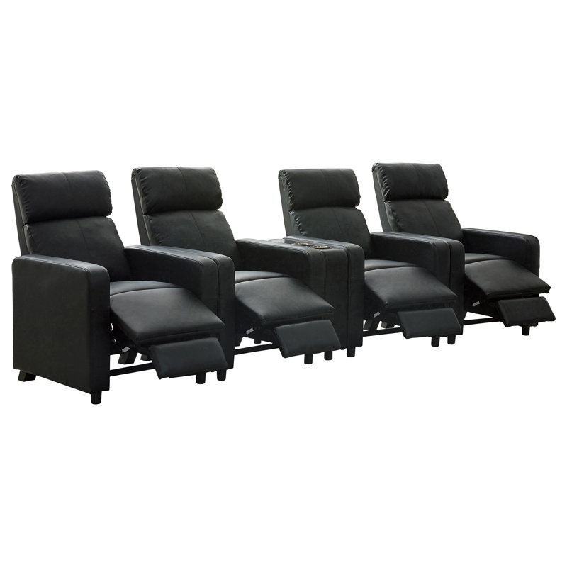 Ensemble de salon inclinable capitonné Batya