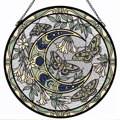 Vitrail lune Moth ， 12 po