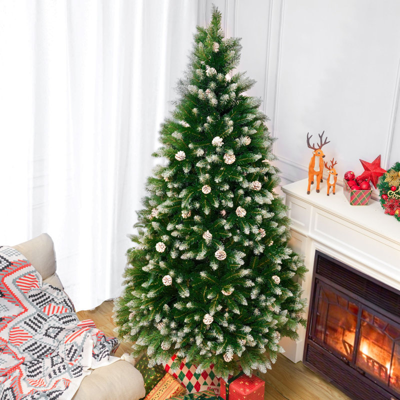 Artificial Pine Christmas Tree, 5.64 ft, Not Pre-Lit