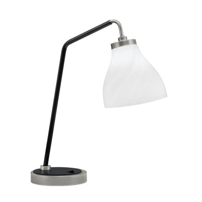 Lampe de bureau Arrowsic avec verre à bulles 6,25 po