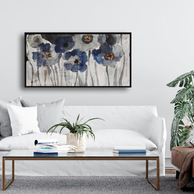 " Blue Blurry Flowers "