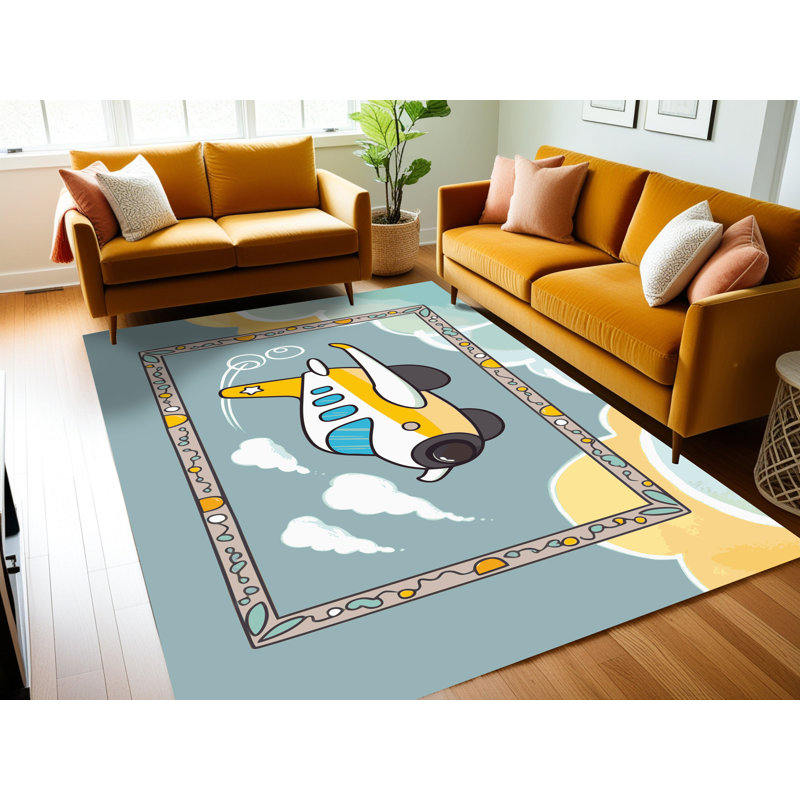 Tapis pour enfants East Urban Home, Rectangle 6 pi x 9 pi