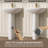 Modern U-Shape White Pedestal Bathroom Sink With Overflow