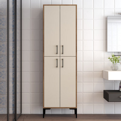 Arvydas Freestanding Linen Cabinet