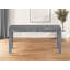  35" Grey Solid Wood Dining Table