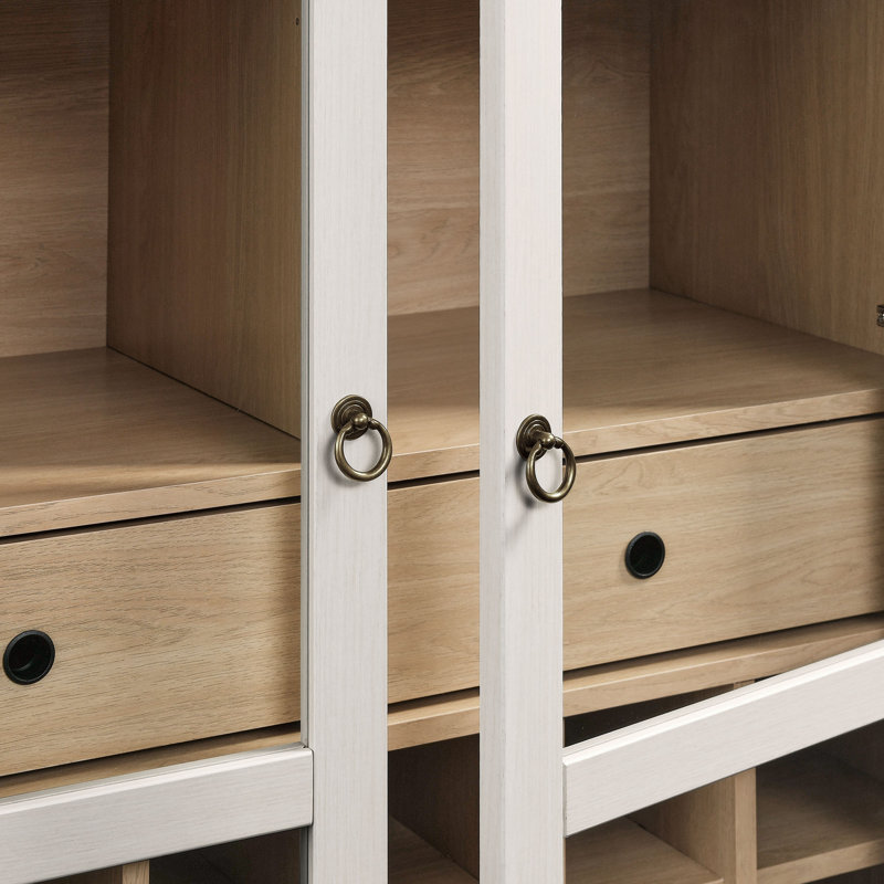 Nolan Arched Bar Cabinet, Ivory