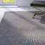 Tapis gris foncé / argent en laine touffeté à la main Amier-19664716