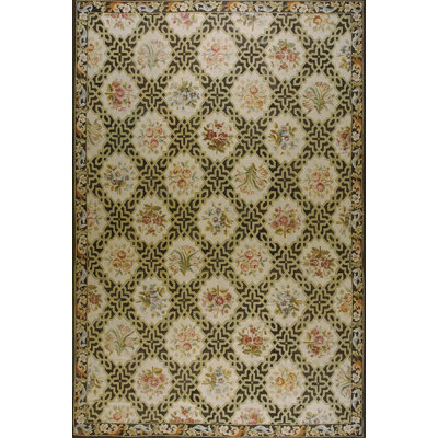Grand tapis antique français Aubusson