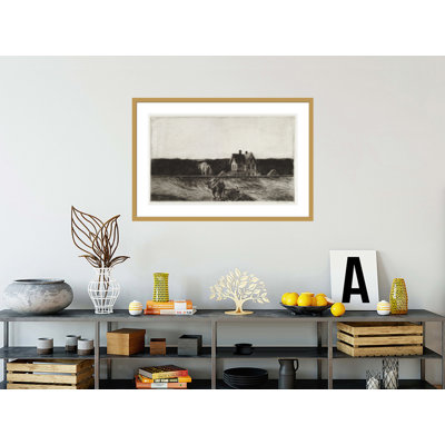 American landscape by Edward Hopper -Framed Giclee Print