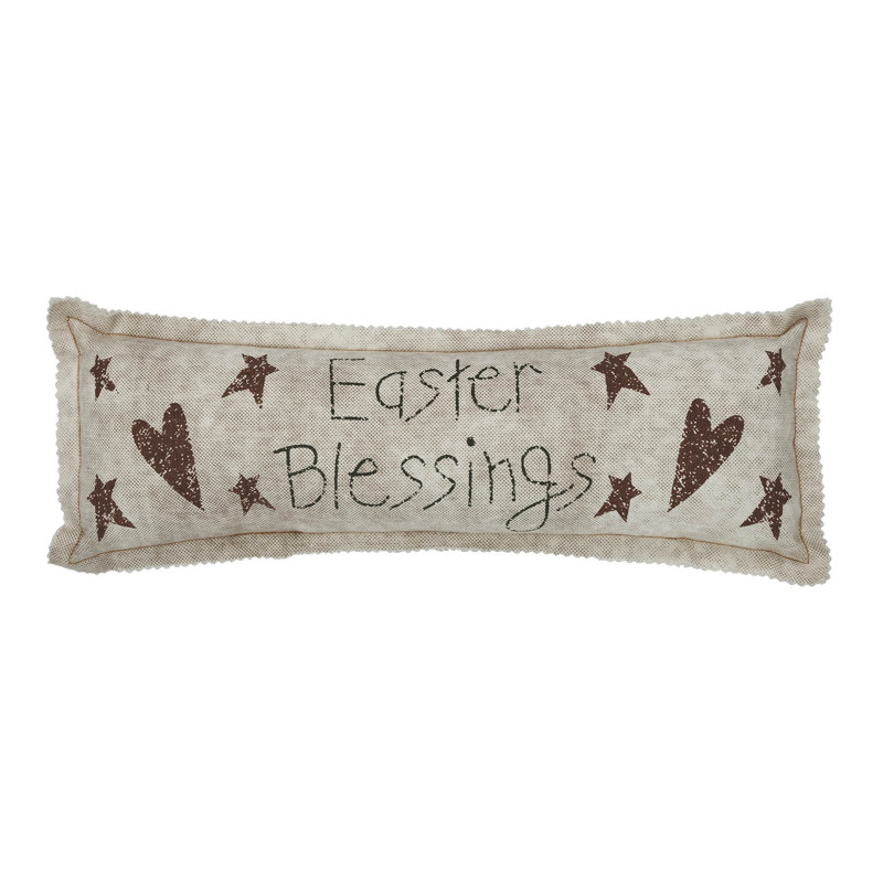 Spring In Bloom Cotton Reversible Throw Pillow