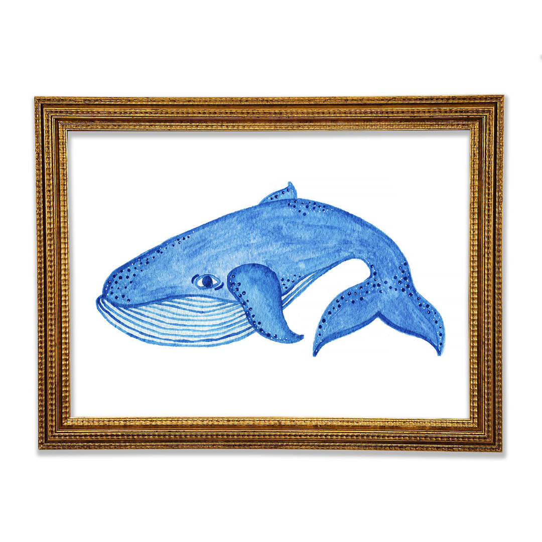 Gerahmtes Bild Blue Whale