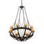 Lustre empire de style bougie 24 lumières Neapolis