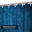 Rideau de douche bleu marine en acier avec 12 crochets-242980332