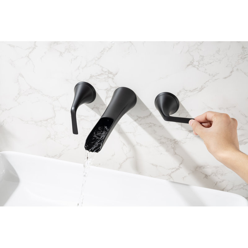 Wall Mounted Optional 2-handle Bathroom Faucet