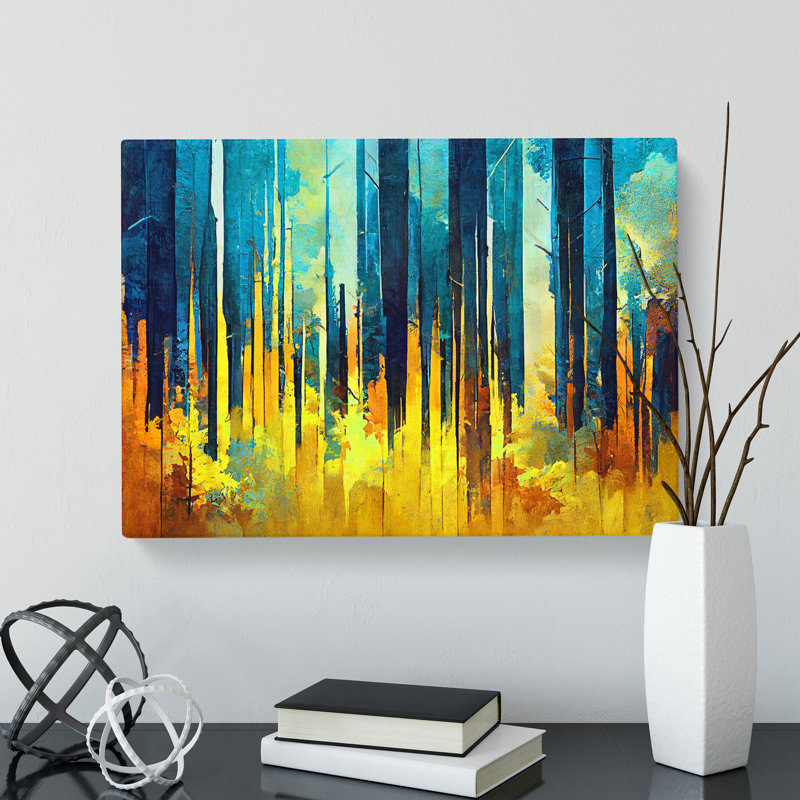 Special Abstract Forest Vol.4 - Wrapped Canvas, 40cm H x 60cm W x 3cm D