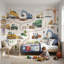 Murale amusante Shades Of Green-1833103992-1833103998