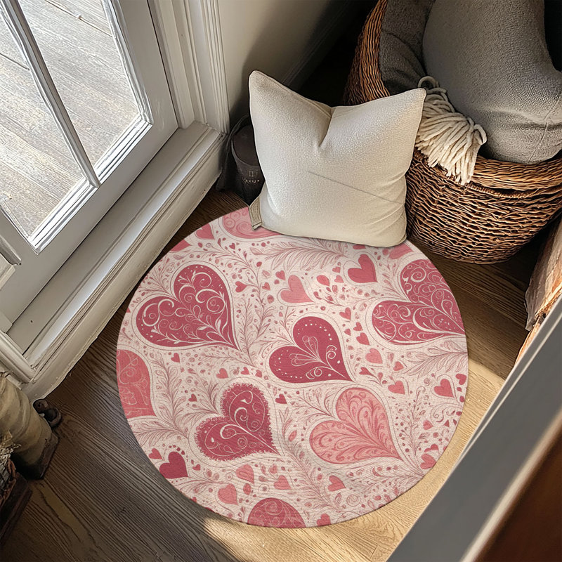Tapis tressé Blush, Rond 5 pi