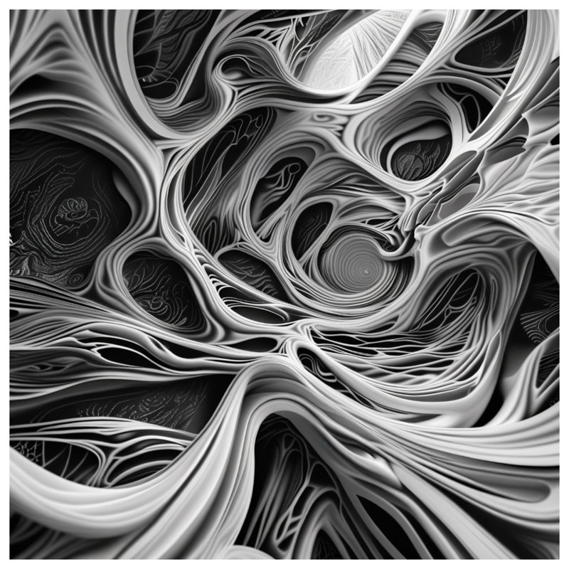 Intricate Abstract Swirls Bath Mat, 34in W x 21in L