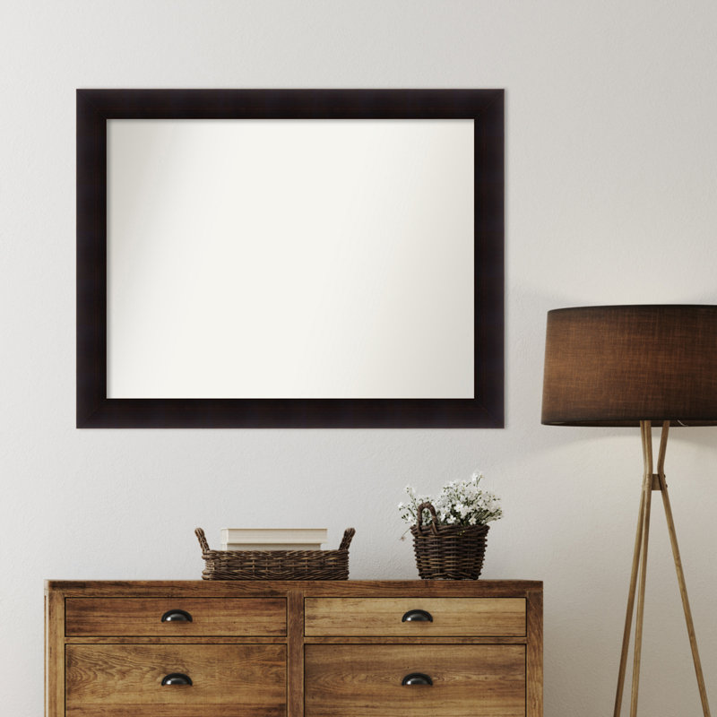 Miroir mural Jillissa, Rectangle, Noir, 34,75 po x 43,75 po