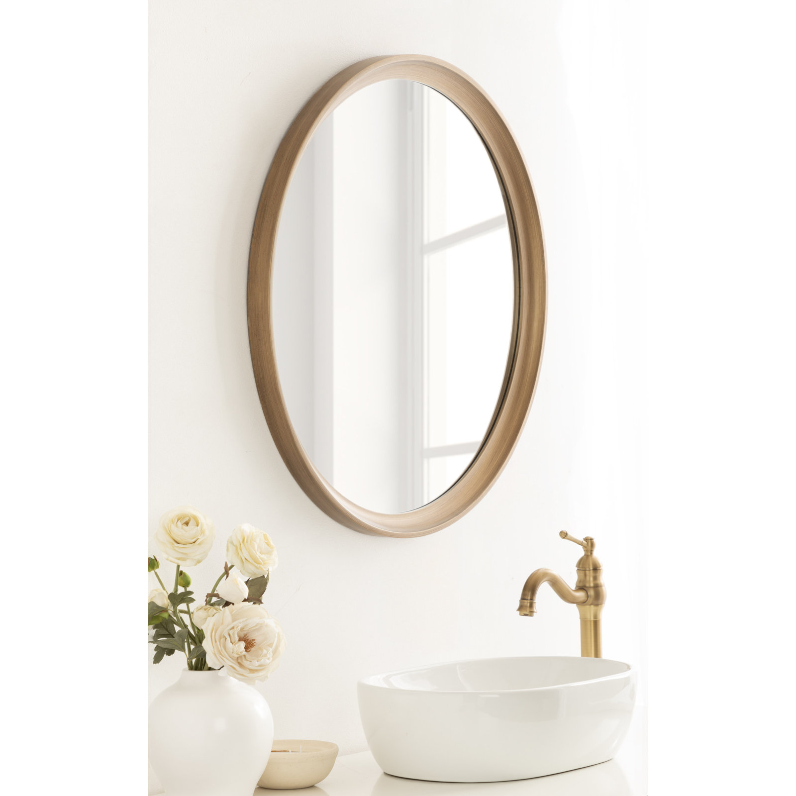 Zoie Accent Mirror, 30" x 30", Gold