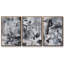 «Black and White Mix I», ensemble de 3 cadres flottants sur toile-97759042-97759043