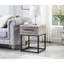 Celestial Buffet Table - Solution de rangement élégante pour la table de bout, pratique et élégante. Placage de papier fin laminé.-1607097055
