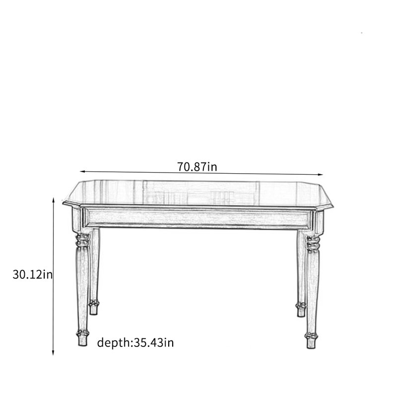 Vicktoria, 30.12"H x 70.87"L x 35.43"W