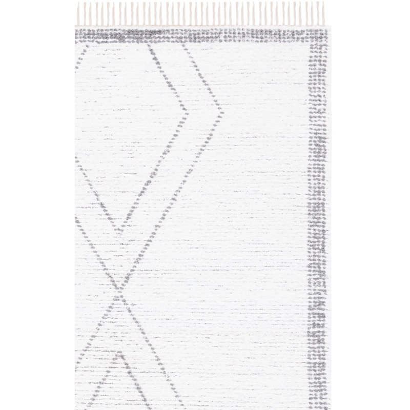 Anahli Hand Woven Cotton Geometric Rug, Runner 2'3" x 8'