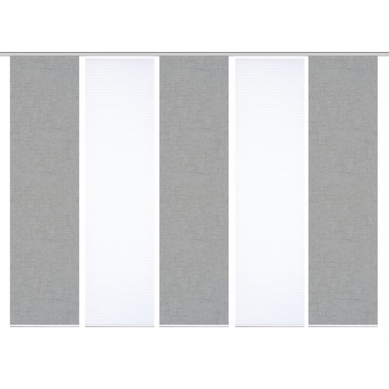 Semi Sheer Sliding Panel, in Grey