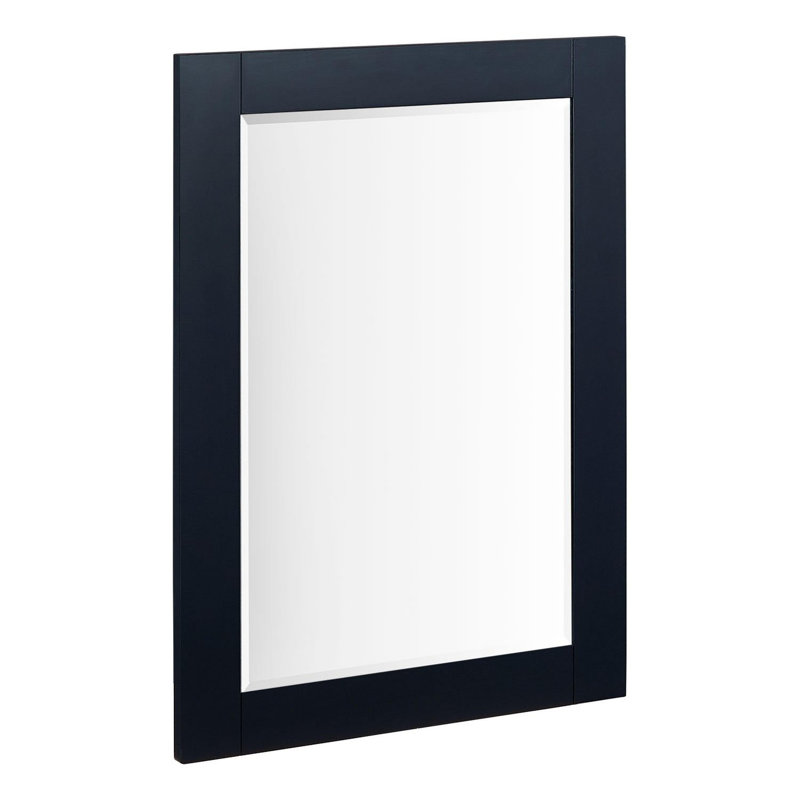 Fallbrook Framed Bathroom Mirror, Midnight Navy Blue, 31.5" x 22.13"