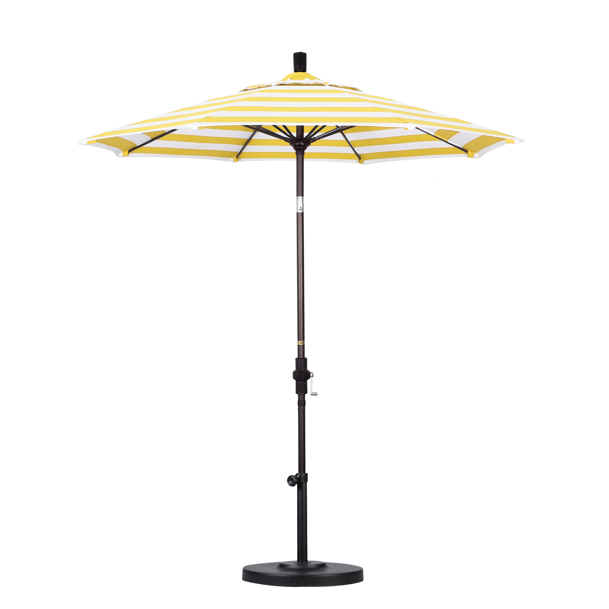 90'' Outdoor Umbrella, Black, Sunbrella®, Beige Sunbrella®