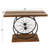 Crider Wood Wide Slatted Top Bike Brown Console Table with Dual Wheel Frame and Tiered Base