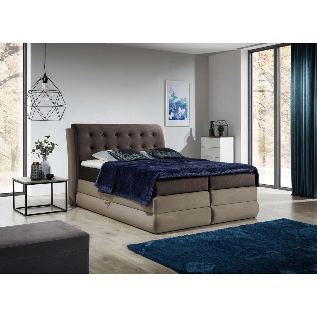 Boxspringbett Altura mit Topper und Bettkasten