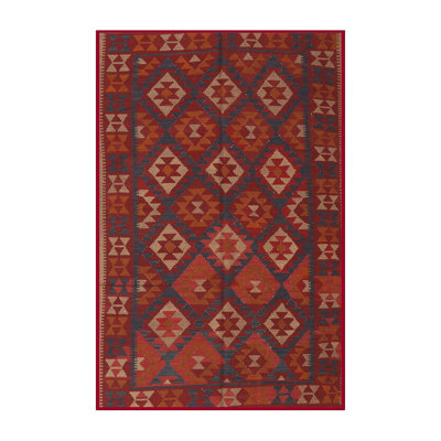Tapis rouge en laine