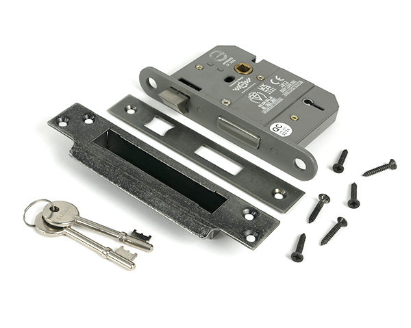 Sash Lock, Pewter Patina