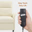 Fauteuil d'appoint inclinable électrique avec poches latérales, fauteuil inclinable rembourré avec dossier épais-1067251173