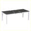 Ensemble de table de salle à manger extensible 78,1 pouces avec rallonge amovible 18 pouces Rustic-1100350998-1100350993