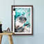 Cute Koala Bear in Abstract - Picture Frame Graphic Art Print-55679682-55679681